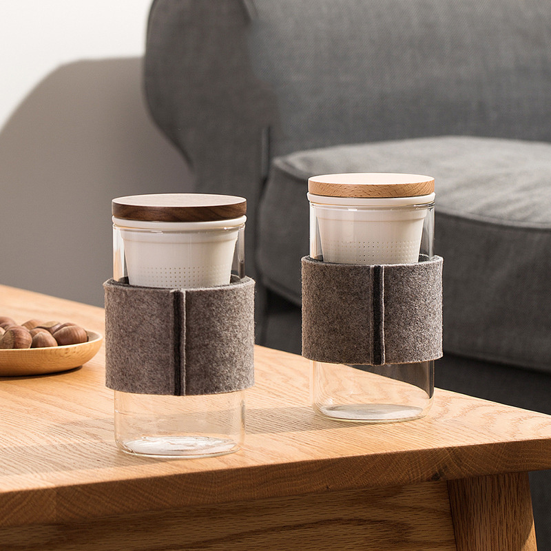 Japanese Glass Infuser Tea Cup - Kōōihaus