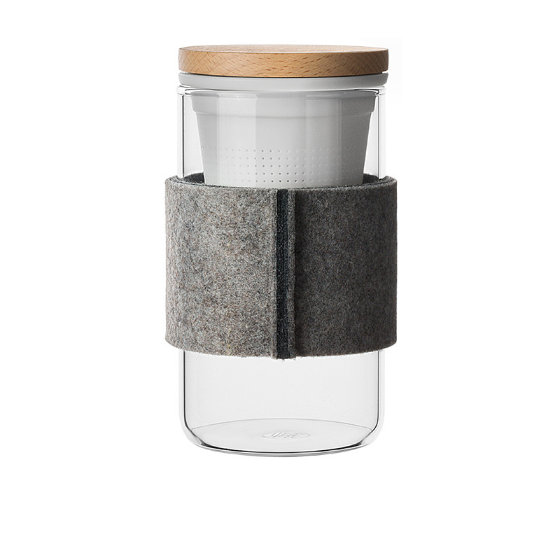 Japanese Glass Infuser Tea Cup - Kōōihaus