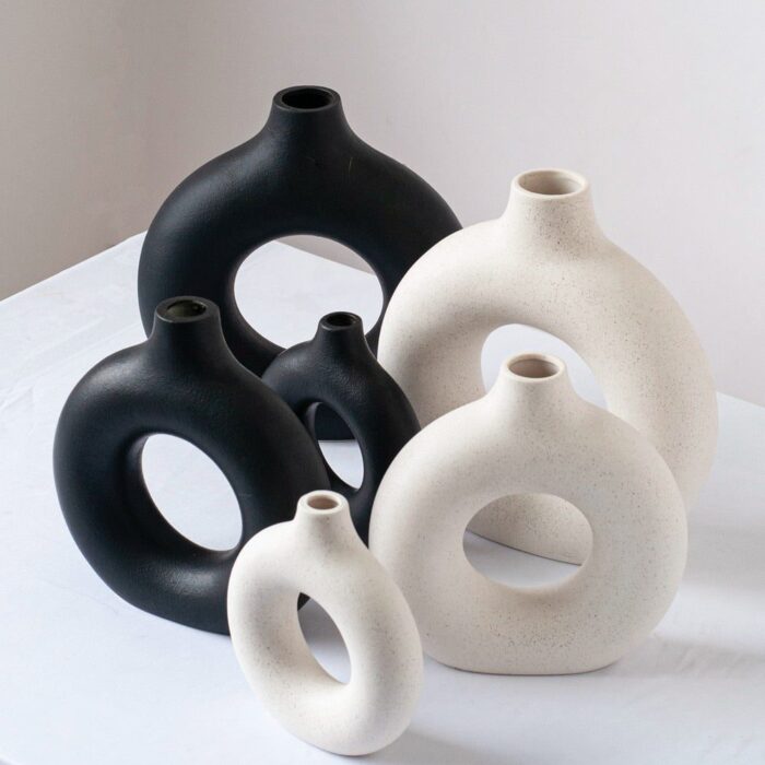 Modern Nordic Art Vase - Image 2