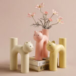Kitty Cuddle Ceramic Vase
