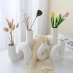 Pure White Ceramic Blossom Vase