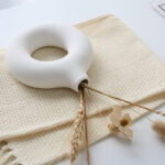 Pure White Ceramic Blossom Vase - Image 5