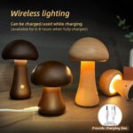 ForestGlow™ Wooden Mushroom LED Lamp - Image 4