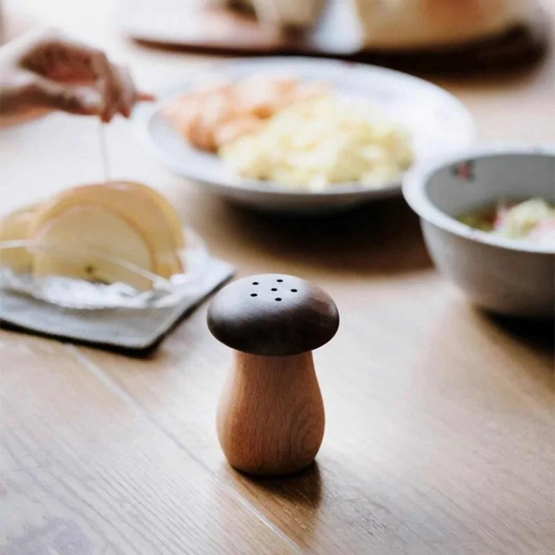 ForestCraft Wood Mushroom Toothpick Dispenser Kooihaus.com