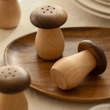 ForestCraft Wood Mushroom Toothpick Dispenser Kooihaus.com