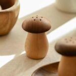 ForestCraft Wood Mushroom Toothpick Dispenser Kooihaus.com