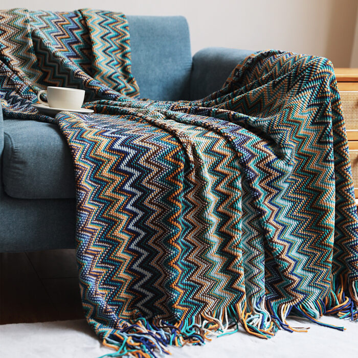 Vintage Aztec Stripe Blanket - Image 7