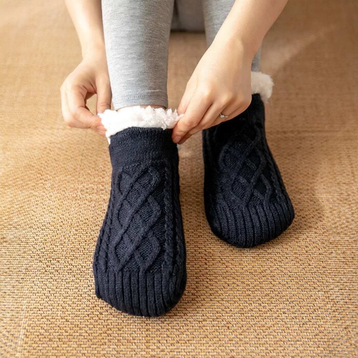 Warm Winter Knitted Home Socks - Image 13