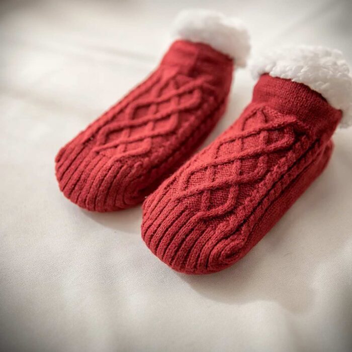 Warm Winter Knitted Home Socks - Image 11