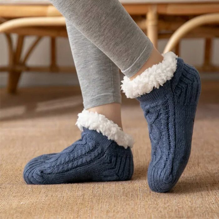 Warm Winter Knitted Home Socks - Image 17