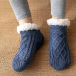 Warm Winter Knitted Home Socks - Image 5