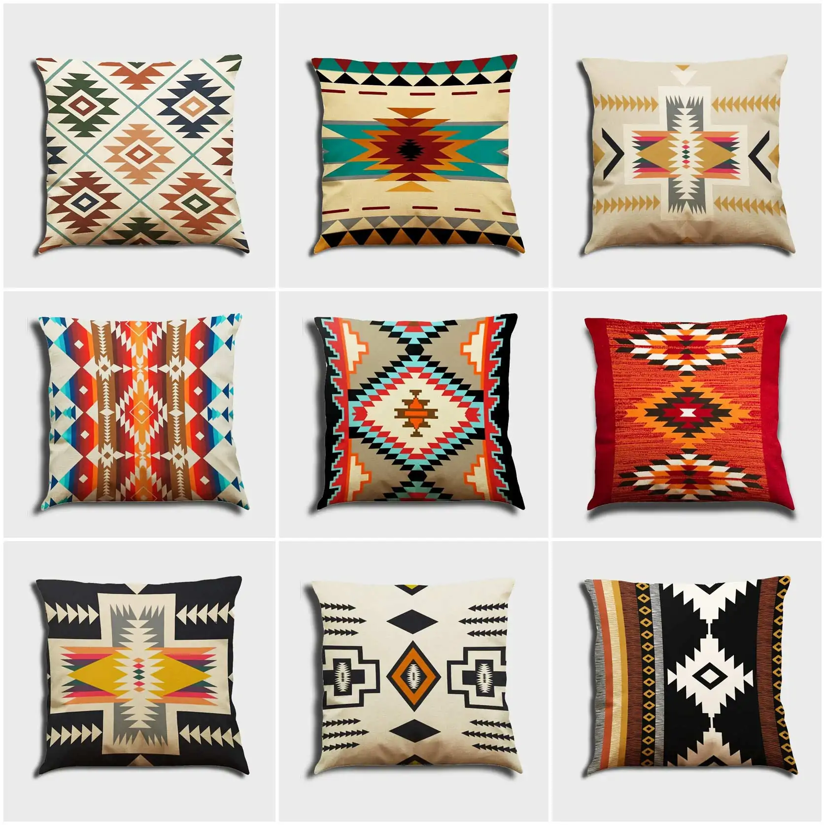 mayan art cushion covers How to Style Throw Pillows and Blankets Together kooihaus.com