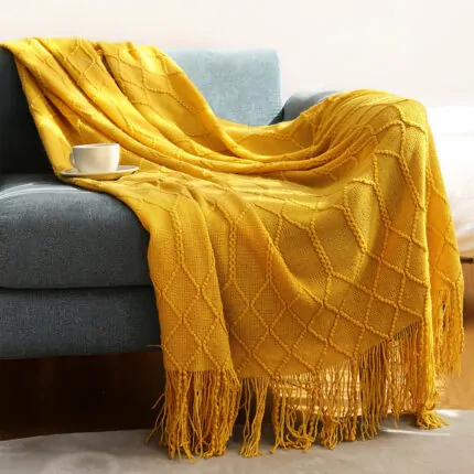 Scandinavian Knitted Modern Blanket