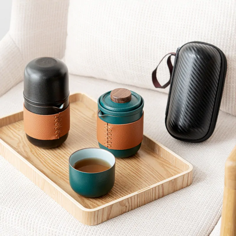 Japanese Portable Travel Tea Set - Image 1