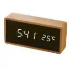 Bamboo Wood LED Alarm Clock