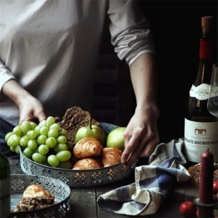Rustic Iron Serving Tray