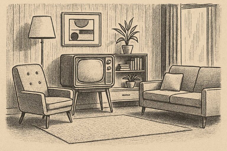 Retro TV interiors and the nostalgic influence on home decor