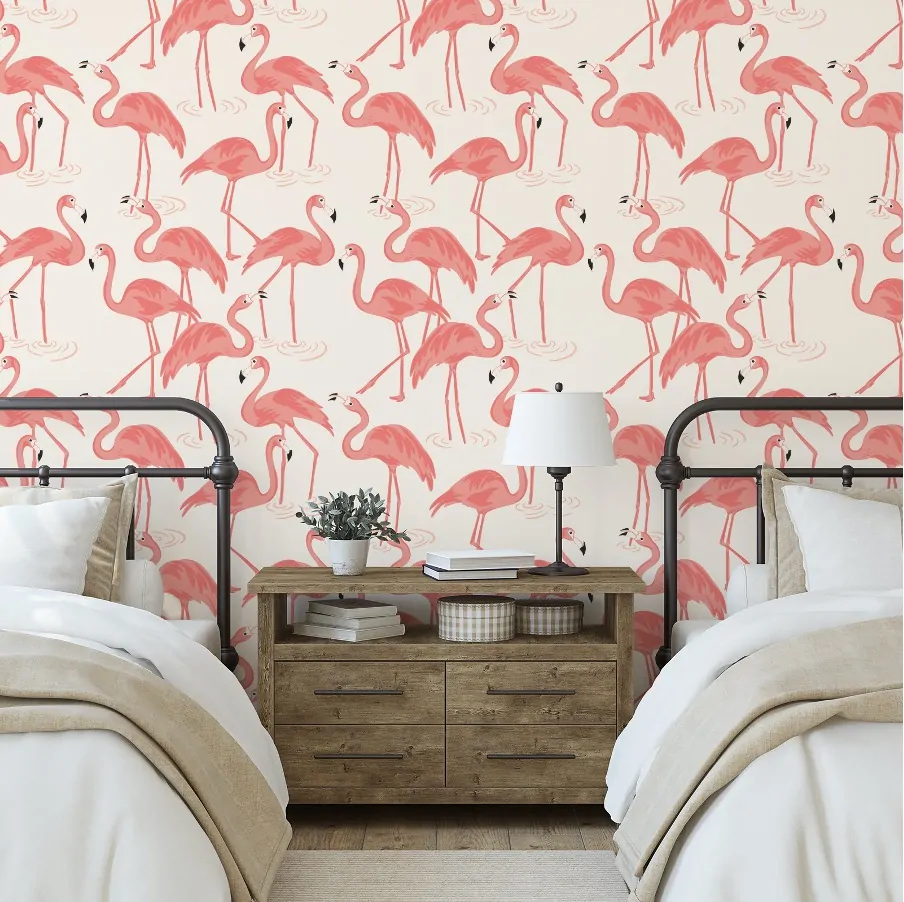 Light pink wallpaper ideas for home Kooihaus.com