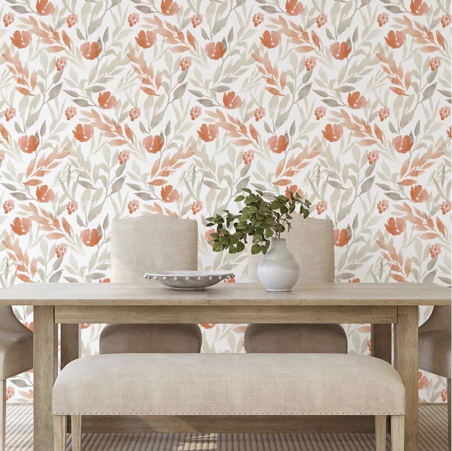 Light pink wallpaper ideas for home Kooihaus.com