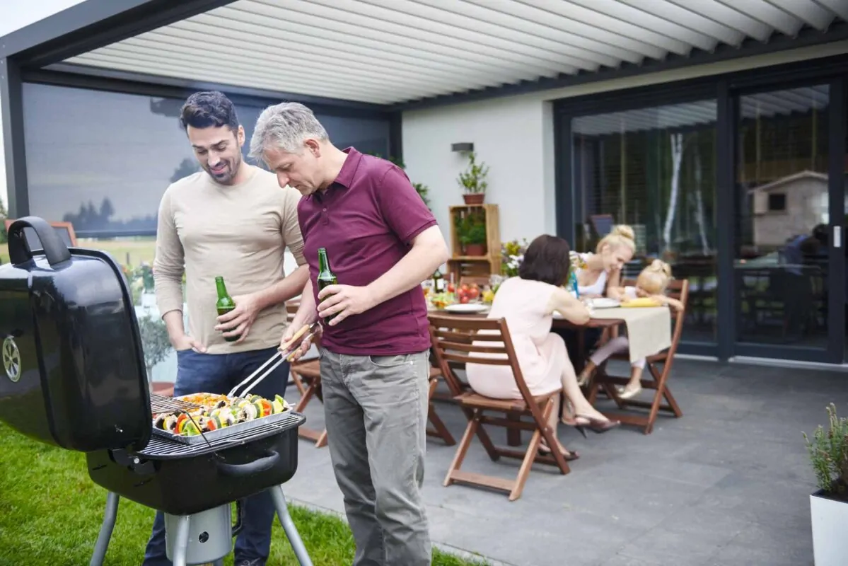 outdoor living space bbq area kooihaus.com