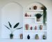 Terracotta pots styled with plants in a warm home decor setting