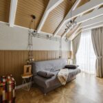 Warm 2026 Scandinavian interior with wood texture and muted color