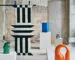 IKEA KONSTRUNDA art objects displayed on white plinths in an industrial gallery